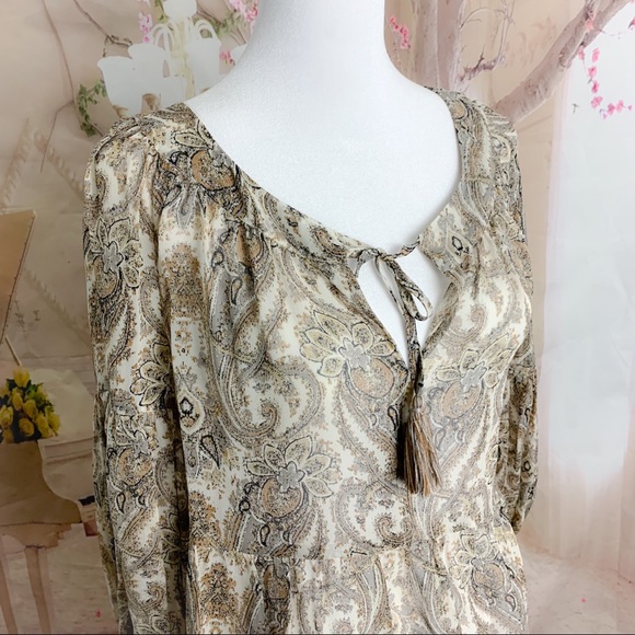 Joie Women’s Haiku Blouse in Bullion sheer - Picture 8 of 11